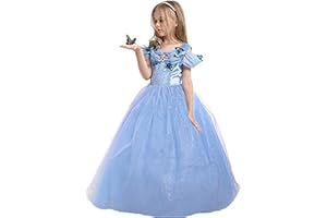 ELSA & ANNA UK dziewczęca impreza strój fantazyjna sukienka królowej śniegu księżniczka kostium halloweenowy cosplay sukienka UK-CNDR5