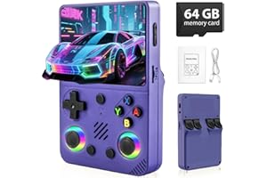 Colourbing RG36 PRO Retro Video Game Console - Support 30000+ Classic Video Games,3.5-Inch Screen,3000mAh Battery,Linux OS, Portable Game Console for Travel-Birthday Gift for Teens,Boy Friends(Purple)