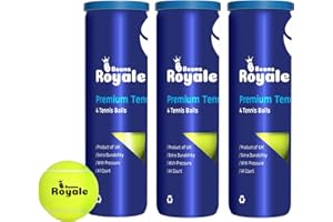 Beans Royale Tennis Balls – All Court Tennis Balls Ideal for Training & Matches, Pressure Retention