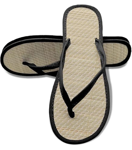 Infradito Uomo Paglia Pantofole In Lino Paglia Infradito Estive - Main Image