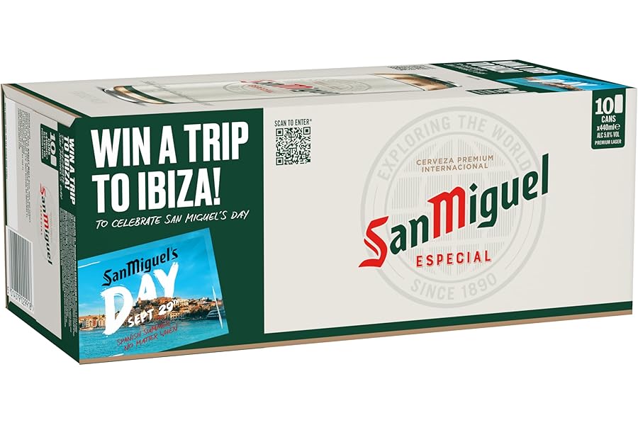 San Miguel Especial Premium Lager Beer, 10 x 440ml cans