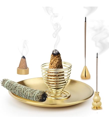 Set Purificazione Casa - Palo Santo e Salvia Bianca per Smudging e Meditazione - Kit Incenso Naturale per Pulizia Energetica (5 palo santo