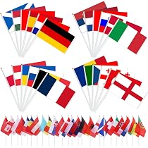 Damen Euro 2025 Fußball Flaggen Wimpelkette – Doppelseitig Bedruckt, 16 Flaggen, Polyester, Für Partys & Deko