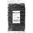 HS HS Durable Plastic Zip Ties 4 Inch (Bulk-1000 Pack) Small Zip Ties 18 Lbs Self-Locking Nylon Ties for Electronics Organizer, Wire Zip Ties Black