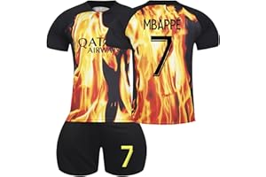 PANGKII PSG Football Kit for Kids Tracksuit PSG Kit Paris PSG Kit for Boy Adult Home Jersey PSG Away Kit Jersey Tracksuit No.7/10/30 Training Shirts Shorts