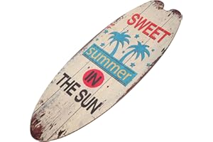 NOLITOY Wandsurfbrettdekor Retro-Surfbrett- -Geschenke Hawaii- Vintage Metallschilder -Surfbrett -Surf Wanddekoration Neuheit Surfbrett-Schild Surfbrett Holzschilder -Surf brett Surf brett