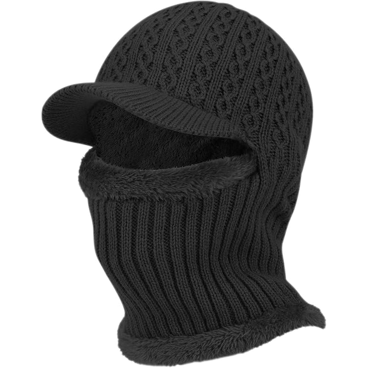 PASSAMONTAGNA CON VISIERA MASCHERA MOTO SCALDA COLLO TESTA