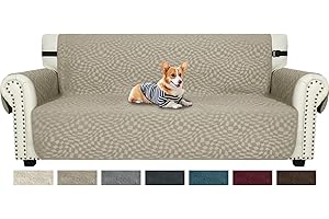 Ystyle Copridivano 3 Posti Con Braccioli, Copridivano Antigraffio Gatto, Copri Divano Universale, Copridivani Mobili Protector, Sofa Cover Per Cani, Copri Divani Elegant, Cachi