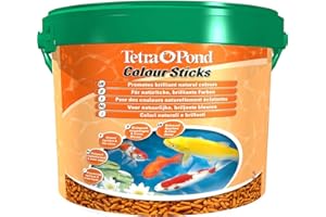 Tetra Pond Colour Sticks – Alimentation Equilibrée pour les Poissons de Bassin à Couleurs vives – Enrichi en Oligo-éléments et Vitamines essentiels, Caroténoïdes – Renforce l’éclat des couleurs – 4 L