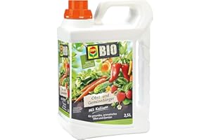 COMPO BIO Obst- und Gemüsedünger - Bio Flüssigdünger für Obst und Gemüse - Kalium Dünger - 2,5 Liter