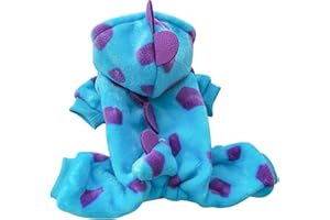 YWSTYllelty Weiche Samt-Hundekleidung, Winter-Hunde-Hoodie, niedliches Haustier-Kostüm, Hundekostüm für kleine Hundewelpen Bester Hundemantel Winter (l-Blue, M)