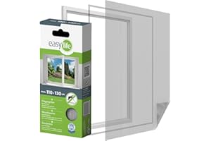 NUTRITRUST Insektenschutz Fliegengitter 110 x 130 cm weiss Fenstergitter