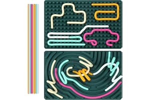 TLHWIN Silikonowa tablica aktywności, fidget zabawka do łagodzenia stresu, uspokajania, koncentracji, ADHD i autyzmu, 6 kolorów, kontroler do gier dla dzieci (zielona)