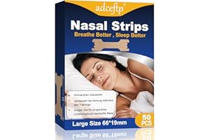 DAWN Nasenpflaster Schnarchen, 50 Stück Anti Schnarch Nasenstrips, Nasenpflaster Besser Atmen For Breathing, Relieve Nasal Congestion, Improved Airflow, Schnarchstopper for Men and Women