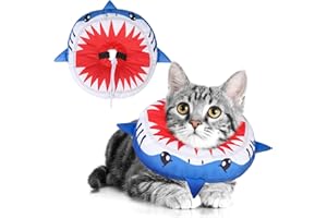 BEAUTYZOO Cat Cone Collars Soft, Cat Recovery E Collars After Surgery to Stop Licking, Adjustable Elizabeth Circle Collar Cute Pet Donut Pillow for Cats Kitten Small Dogs
