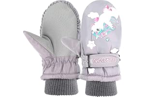 KOIROI Dziecięce rękawice narciarskie, rękawice narciarskie, rękawice zimowe, rękawice dziecięce, wodoszczelne/ciepłe, rękawice narciarskie dla dzieci, do jazdy na nartach, zabawy na świeżym powietrzu (kolor