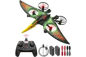 Aooess RC Airplane Toys for 8-12 Year Old Boys: Drone for Kids Presents for Age 9 10 11 12 Years Old Kids Birthday Gifts Flying Dinosaur Toys for Beginners Remote Control Plane for Adults (Green)