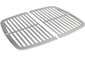 Grillrost.com Das Original Griglie in Acciaio Inox per Weber Pulse 1000 | Lavabili in lavastoviglie - Set di 2 metà