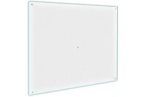 DECORWELT Cooker Cover Plate Hob Cover Safety Glass Protection Hob Cover Ceramic Hob Cover Plate Glass Chopping Board Ceramic Hob Cover Splash Guard 60 x 52 1-Piece Frosted Glass Decoration