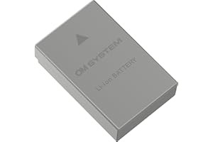OM SYSTEM BLS-50 - Batería Recargable de ión-Litio para cámara de Fotos Olympus, OM-D E-M10, E-M10 Mark II/Mark III/Mark IV, E-M5 Mark III, OM-5, Pen außer E-P5 & Pen-F, Color Gris