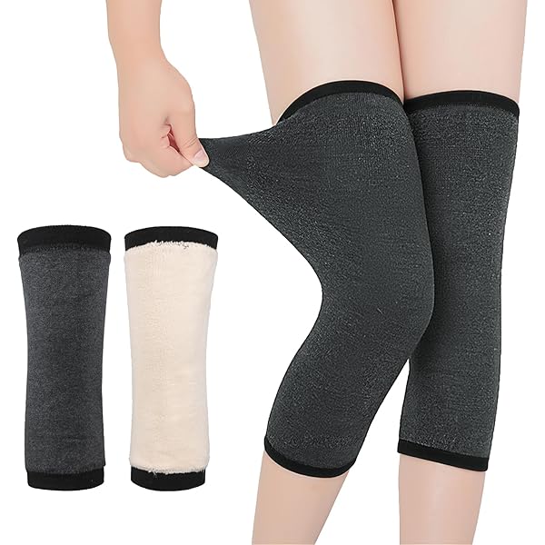 Ginocchiere Invernali Unisex - Doppio Strato, Elastiche, Calde, Per Sport E Vita Quotidiana, Cotone E Elastan - Foto 9