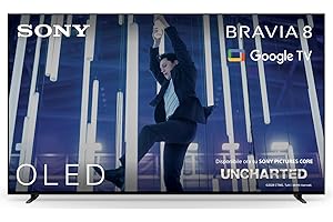 Sony BRAVIA 8 OLED 55 Pollici 4K HDR Google Smart TV | Gaming Menu per PlayStation 5, IMAX Enhanced, Dolby Vision Atmos, Chromecast, AirPlay, 120Hz 55XR80