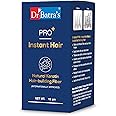 Dr Batra's Pro+ Instant Hair Natural Keratin Hair Building fibre (Internationally Approved) - Black, Hair fiber for thin & Fine hair, Suitable for Men and Women