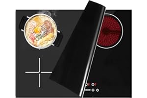 LIFEDYLUK Copri piano cottura a induzione 62x53 cm, Copertura del Piano Cottura Elettrico, Tappetini per Piani Cottura a Induzione, Tappetino Protezione per Stufa in Vetro Antiscivolo(Incrociato)