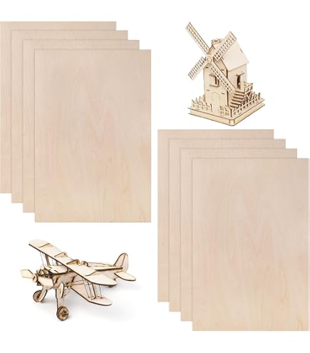Legno Per Intaglio E Artigianato AKOLAFE 20 Pannelli In Compensato Da 3 Mm, In Legno Di Balsa, 300 X 200 Mm, In Legno Di Tiglio, Naturale, A4, Per Fai Da Te, Artigianato
