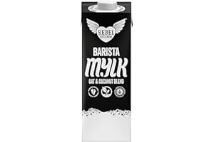 Rebel Kitchen - Barista Mylk - Organic Milk Alternative Free From Dairy - 6x 1 Litre - Carbon Neutral - Plant Based Barista Milk - Vegan Certified