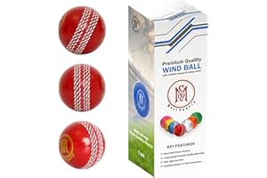 Mozi Sports Balles de cricket à vent – Balle de cricket souple pour entraînement intérieur et extérieur
