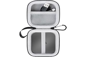 Lacdo Étui Disque Dur Externe Housse de Corsair EX400U USB4 Portable SSD 1TB 2TB 4TB USB 3.2 Type-C EVA Housse Pochette Case Antichoc Étanche, Noir+Gris