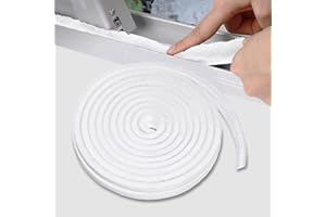 ZHENSFLOURISH Guarnizione a Spazzola, 10M Paraspifferi Spazzola, 9mm(L) X 5mm(P), Bianco, Paraspifferi Spazzola Adesivo, Guarnizione a Spazzola Autoadesiva, Guarnizione a Spazzola