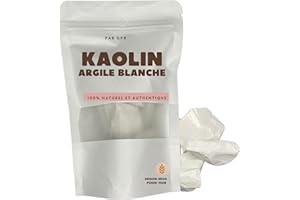 GÉNÉRIQUE Kalaba Naturel 100% Pur – Kaolin Comestible du Bénin – 100 g – Argile Blanche Africaine – Terre Naturelle à Mâcher - Croquant Etonnant, Veloutée et Ferme - Sensation ASMR et Texture Satisfaisante