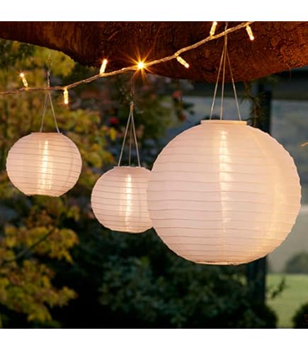 Lumineo Solar lantaarn nylon 20 x 30 cm wit kopen? - tuincentrum