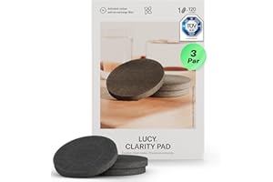 LUCY® Filtre à Eau – Cartouche Filtrante à Charbon Actif – Filtre à Eau Robinet – Filtre Eau Maison – Élimine Chlore, Métaux Lourds, Microplastiques – Préserve les Minéraux – Pack de 3