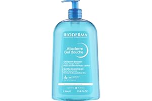 Bioderma Atoderm Shower Gel - Body Wash for Normal, Dry & Sensitive Skin, Gentle Cleanser that Softens & Protects Skin, Soap Free, Subtle Fragrance - 1L