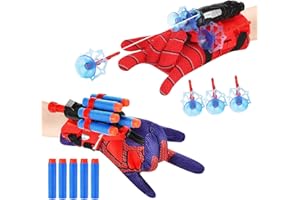 ZEHAN ZITONG 2 Set Launcher Glove,Spider Launcher Glove,Spider Web Launcher Toy,Guanti Launcher per Giochi,Cosplay Giocattoli da Polso,Giocattolo Educativo per Bambini