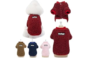 WINMANY Maglione per cani di piccola taglia Gatto Cucciolo di inverno cappotto caldo per animali domestici freddo Accoglienti vestiti in pile carino pullover maglione per cani di piccola taglia ragazza