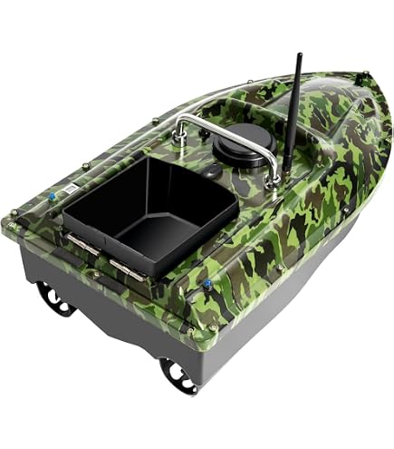 Bateau Amorçant Télécommandé – 500m De Portée – Capacité 1,5 Kg – Pêche En Lac Ou Rivière