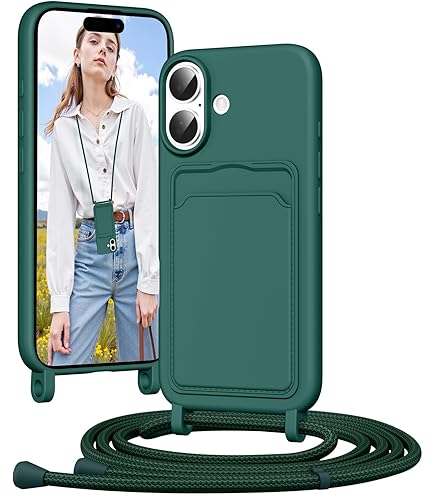MyGadget Custodia Per IPhone X/Xs Con Cordino – Cover Trasparente Antiurto Con Tracolla Regolabile, Nero - 2