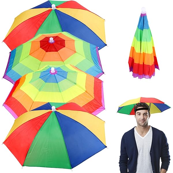 Cappello Ombrello Parasole 1x Pegable Sole Ombrello Da Pogga