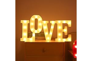 WYFCR mariage logo décoration LED lettre lumineuse mariage signe, signe lumineux marquee, néon lettres lumineuses, décoration lumineuse (LOVE)