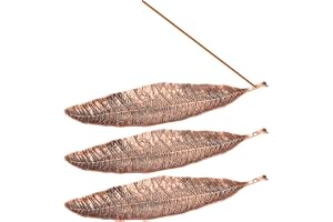 3 st rökelsehållare, metallblad rökelsehållare askfångare, 20 cm rökelsehållare pinnar brännare hållare för meditationsrum yo