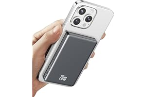 Ntaanoo Magsafe Power Bank 10000mAh, Mini Power Bank Wireless 20W Ricarica Rapida con Ingresso e Uscita USB C, Caricatore Magnetico Banca Portatile per iPhone 16/15/14/13/12 Pro Max/Mini/Plus (Nero)