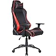 Tesoro Alphaeon S1 Gaming Stuhl F715 Rot/Red - Gamer Stuhl mit Metallrahmen und Verstärkungselementen, perforiertes PU-Leder,