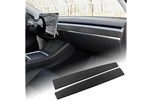 ‎FDAIUN FDAIUN Für Tesla Model 3 Modell Y 2017 2018 2019 2020 2021 2022 Armaturenbrett-Abdeckung Alcantarn Dash Wrap Türverkleidung Dashboard Panel Cover Armaturenbrett Innendekoration Zubehör 2 Stück