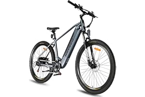 HOVSCO Electric Bike, 27.5" Mountain Bike,250W Bafang Motor, 45Nm,36V 12.5Ah Removable Battery, 7-Speed, Shimano Gearing System, Dual Disk Brake, Torque Sensor Electric Bikes for Adult