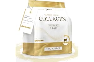 BIOTARY Kollagenpulver 700 g 100% rent kollagenhydrolysat peptider typ 1, 2 och 3 utmärkt löslighet neutral smak ren sammansättning kontrollerad kvalitet