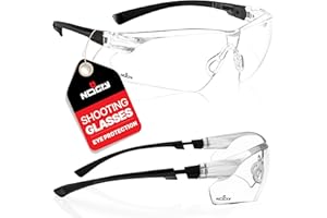 NoCry Gafas de seguridad con lentes transparentes antivaho resistentes a los arañazos y agarres antideslizantes, protección UV. Ajustable
